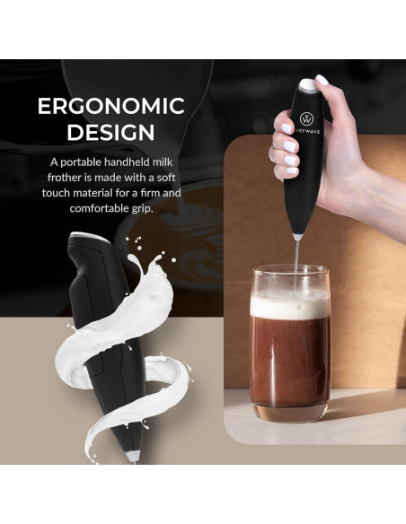 Espumador de Leche Eléctrico ChefWave CW-MFB - Acero Inoxidable