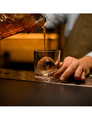 Molde de Hielo Samuelworld 12 Esferas 6cm con Contenedor - Negro