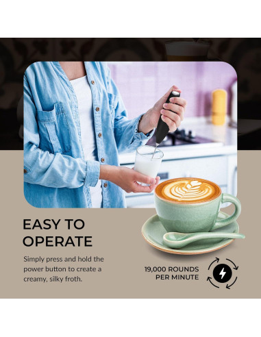 Espumador de Leche Eléctrico ChefWave CW-MFB - Acero Inoxidable