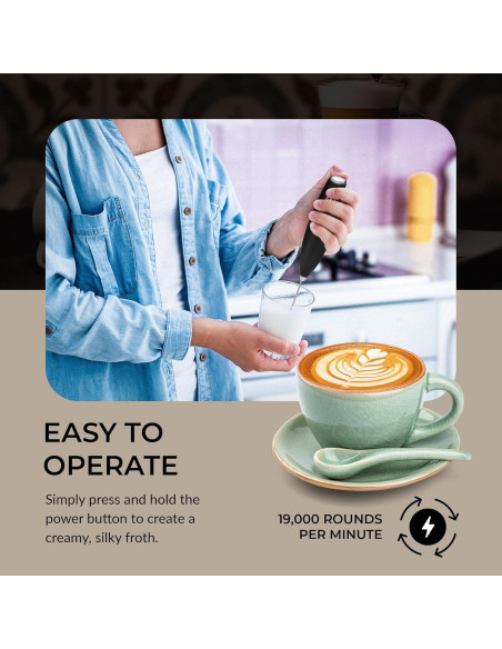 Espumador de Leche Eléctrico ChefWave CW-MFB - Acero Inoxidable