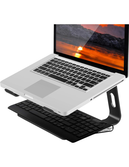 Soporte para Laptop Orionstar Ergonómico Aluminio 10-15.6" Negro Soporte para Laptop Orionstar Ergonómico Aluminio 10-15.6" Negro