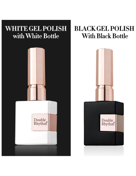 Conjunto de Esmalte de Uñas UV Gel Ritmo Doble 15ml 2 Pcs