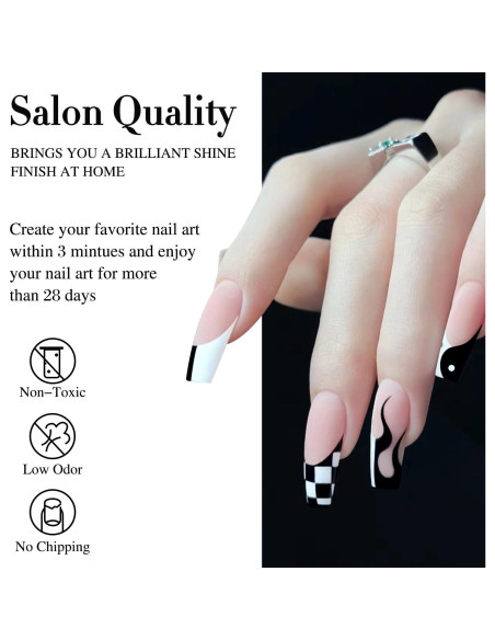 Conjunto de Esmalte de Uñas UV Gel Ritmo Doble 15ml 2 Pcs