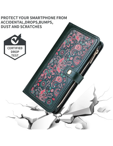 Funda para Google Pixel 6A Dswteny Verde con Correa y Soporte