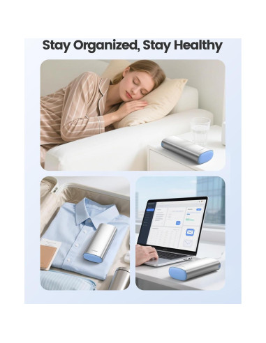 Organizador de Pastillas Semanal Vaydeer Azul 2 Veces al Día