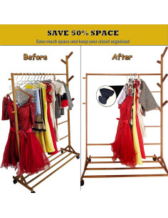 Ganchos Conectores para Perchas XIWUMOER 60PCS Ahorra Espacio 2