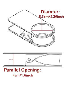 Soporte para Tazas Clip SunnyZoo Negro 20.5x10.5x5 cm 2