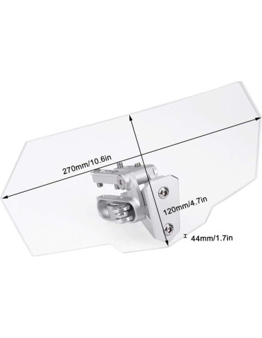 Deflector de Viento Ajustable Haofy para Motocicleta ABS
