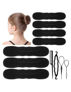 Kit de 11 Piezas para Moños de Cabello LLOUSSAK - Esponja Flexible