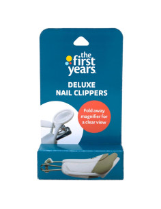 Cortauñas Deluxe para Bebés TOMY con Lupa 4x - 1 Paquete