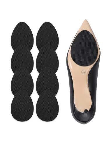Protector de Suela Antideslizante Ashoesert - 4 Pares Negro