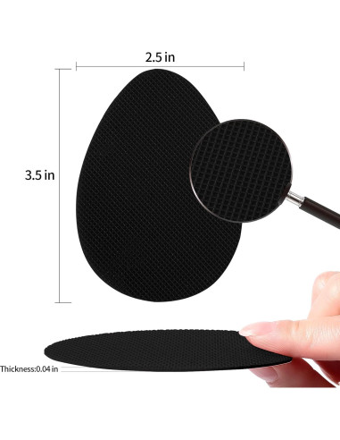 Protector de Suela Antideslizante Ashoesert - 4 Pares Negro