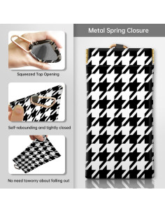 Estuche de Gafas de Piel con Anillo D Rosa Oro - Compacto y Elegante 2