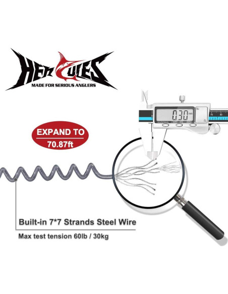 Cuerda de Pesca HERCULES M4 21.56m Alta Resistencia