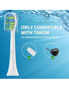 5 Cabezas de Reemplazo Tekgani para Cepillo Eléctrico 7AM2M 2