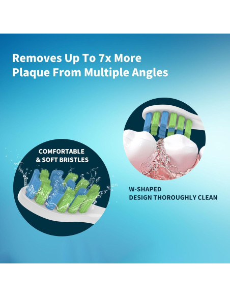 5 Cabezas de Reemplazo Tekgani para Cepillo Eléctrico 7AM2M