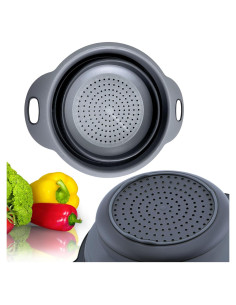 Colador Plegable de Silicona YARRD Negro 18.5x24.5cm