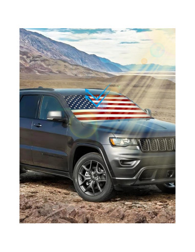 Sombra de Sol Bestview para Jeep Cherokee 2014-2024 - Bandera EE. UU.