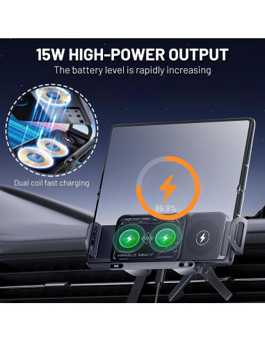 Soporte para Teléfono Móvil y Tablet MAROJEIF Carga Rápida 2 en 1