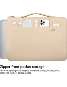 Funda para Laptop LANDICI 13-13.6" Impermeable Albaricoque 2