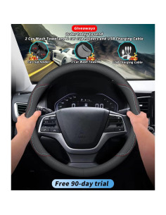 Cubierta de Volante de Cuero Deer Route para Acura - Antideslizante 2