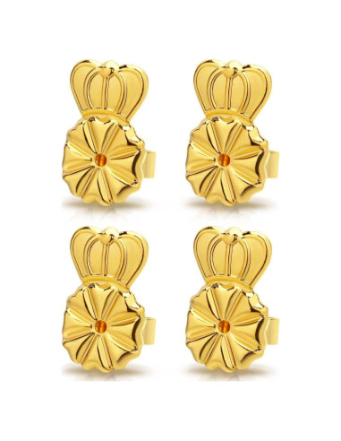 2 Pares de Elevadores de Pendientes Ajustables Kerryjewl Oro 18K