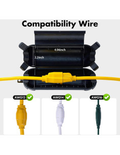 Cubierta de Cable de Extensión para Exterior YoJoe Impermeable 2
