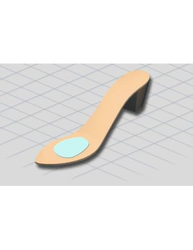 Almohadilla Autoadhesiva Pedag 2832 Chica Cuero Negro