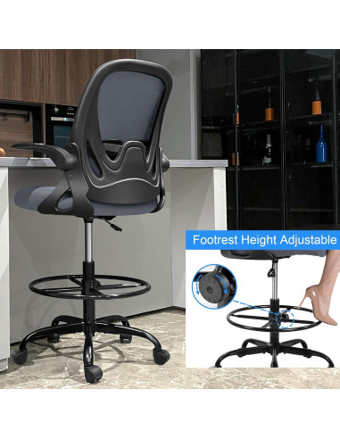 Silla de Dibujo Primy PR934-Parent Ergonómica Gris