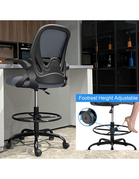 Silla de Dibujo Primy PR934-Parent Ergonómica Gris