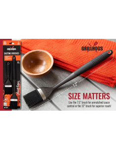 Set de 2 Brochas de Silicona GRILLHOGS para Basting 19.1 y 30.5 cm 2