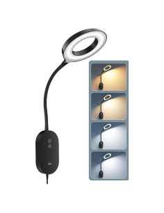 Lámpara de Lectura de Pared TOPMB con USB 10W y 4 Modos