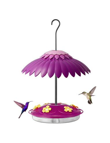 Comedero para Colibríes Beserie 16 oz con Baffle 14" Púrpura