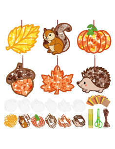 Kit de Manualidades de Otoño Feifeiya 24 Juegos DIY Papel Seda