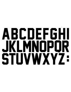 Letras de Vinilo para Transferencia de Calor FANBRILLIANT 104 Piezas 2" Negro