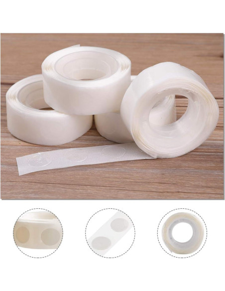 1000 Puntos de Pegamento Transparente Doble Cara GEGEMAOYI 1000 Puntos de Pegamento Transparente Doble Cara GEGEMAOYI