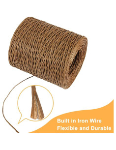 Alambre Floral Marrón 200m 2mm Tenn Well para Manualidades 2