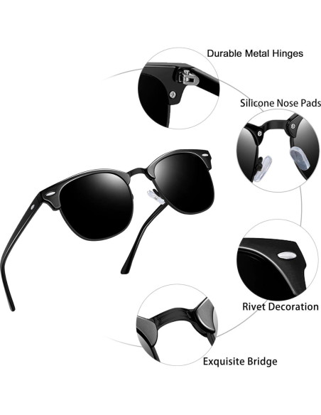 Gafas de sol polarizadas KANASTAL K1940 UV400 para hombres y mujeres