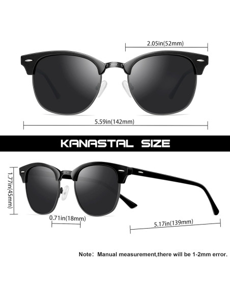 Gafas de sol polarizadas KANASTAL K1940 UV400 para hombres y mujeres