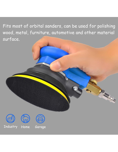 2 Pcs Almohadilla de Lijado 5" Gancho y Bucle Shiningeyes