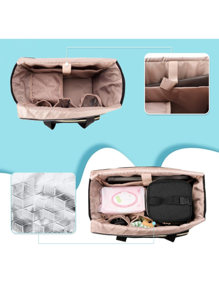 Bolsa para extractor de leche LUXJA negra compatible con Spectra S1/S2