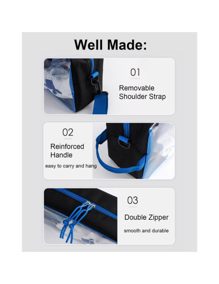 Bolsa de Zapatos de Viaje Oxford con Correa Removible - Negro Bolsa de Zapatos de Viaje Oxford con Correa Removible - Negro