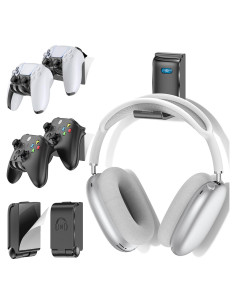 Soporte Pared Controladores y Auriculares Kytok 2Pack Negro