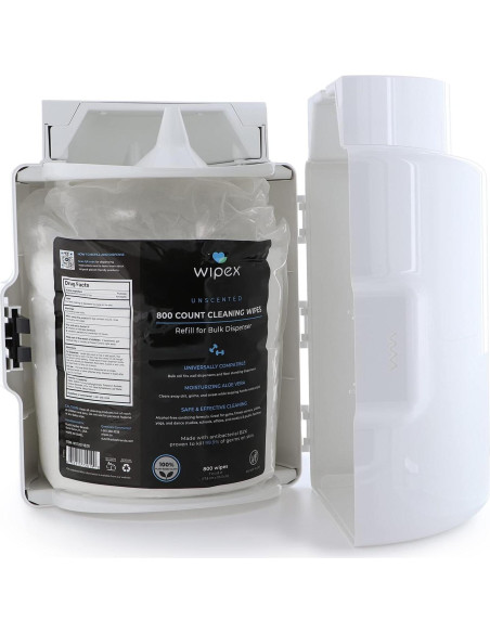 Recarga Toallitas Antibacterianas Wipex Fitness 800 Unidades