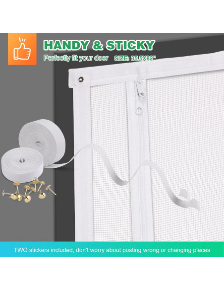 Puerta de Pantalla para Gatos MYPIN 90x208 cm Resistente