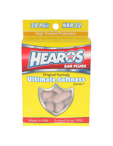Tapones para oídos HEAROS Ultimate Softness 28 pares NRR 32dB
