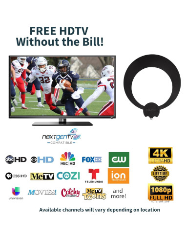 Antena de TV Interior Antenas Direct ClearStream ECL 35 Millas 4K