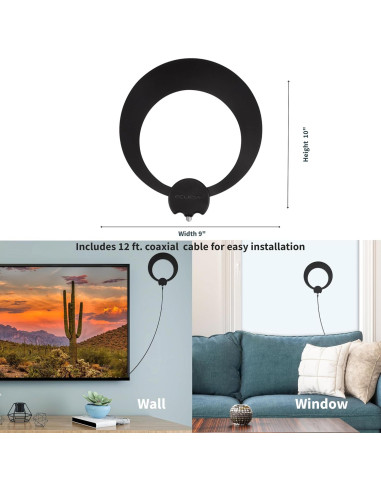 Antena de TV Interior Antenas Direct ClearStream ECL 35 Millas 4K