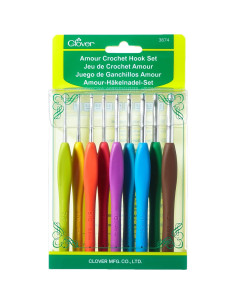 Set de Ganchillos de Crochet Clover 3674 Amour 9 Piezas 2
