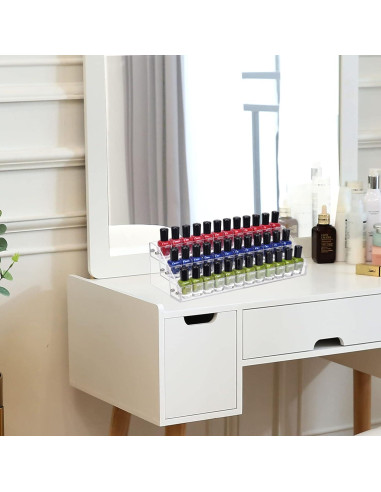 Soporte Organizador de Esmalte de Uñas Acrílico Umirokin 3 Niveles